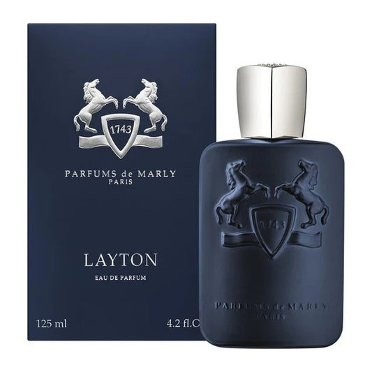 Parfums de Marly Layton Eau de Parfum Spray for Men 4.2 oz / 125 ml – Luxury Woody Floral Fragranc